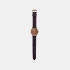 Enticer Men Quartz Brown Dial Analog Leather Watch A2045