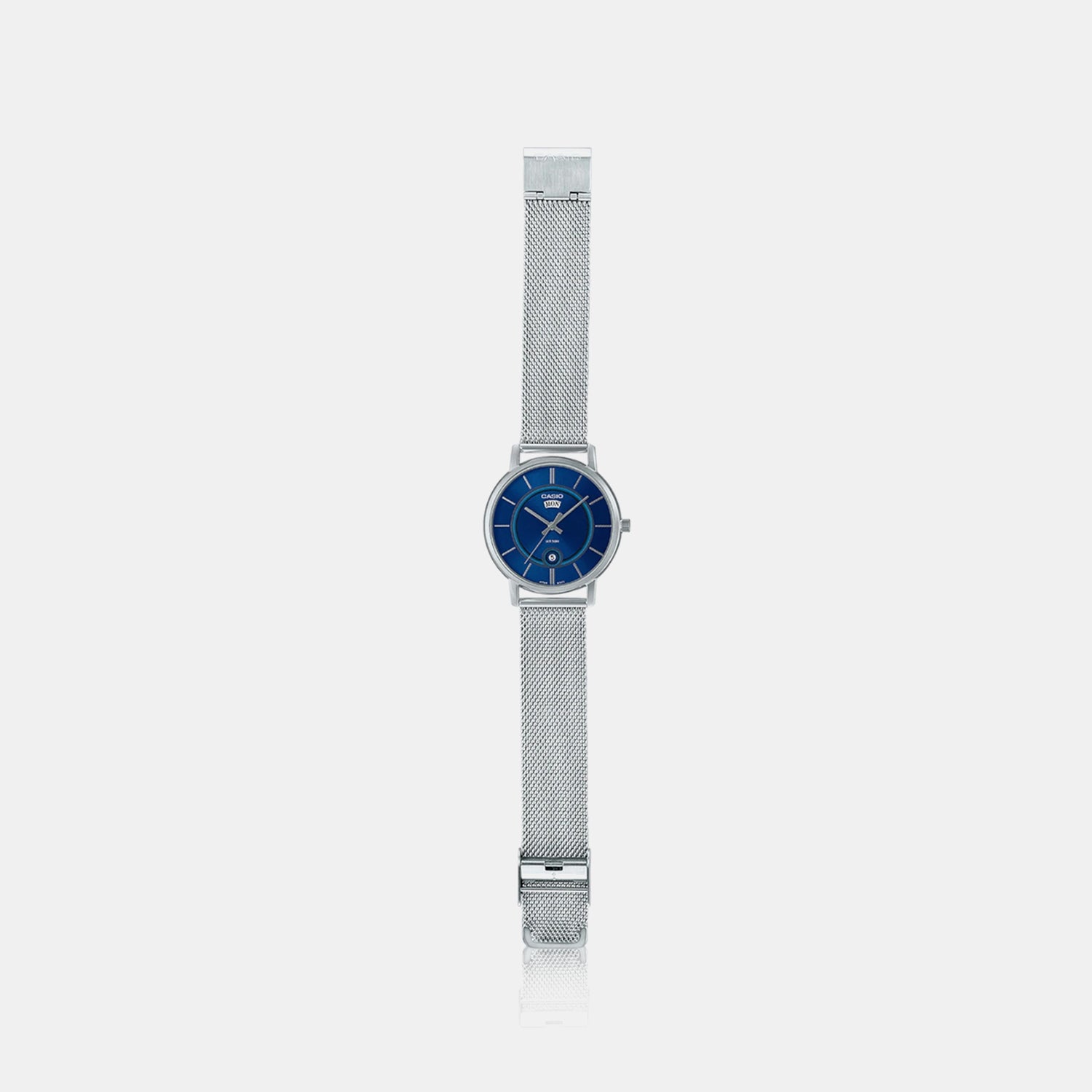 Enticer Men Quartz Blue Dial Analog Mesh Watch A2049