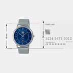 Enticer Men Quartz Blue Dial Analog Mesh Watch A2049