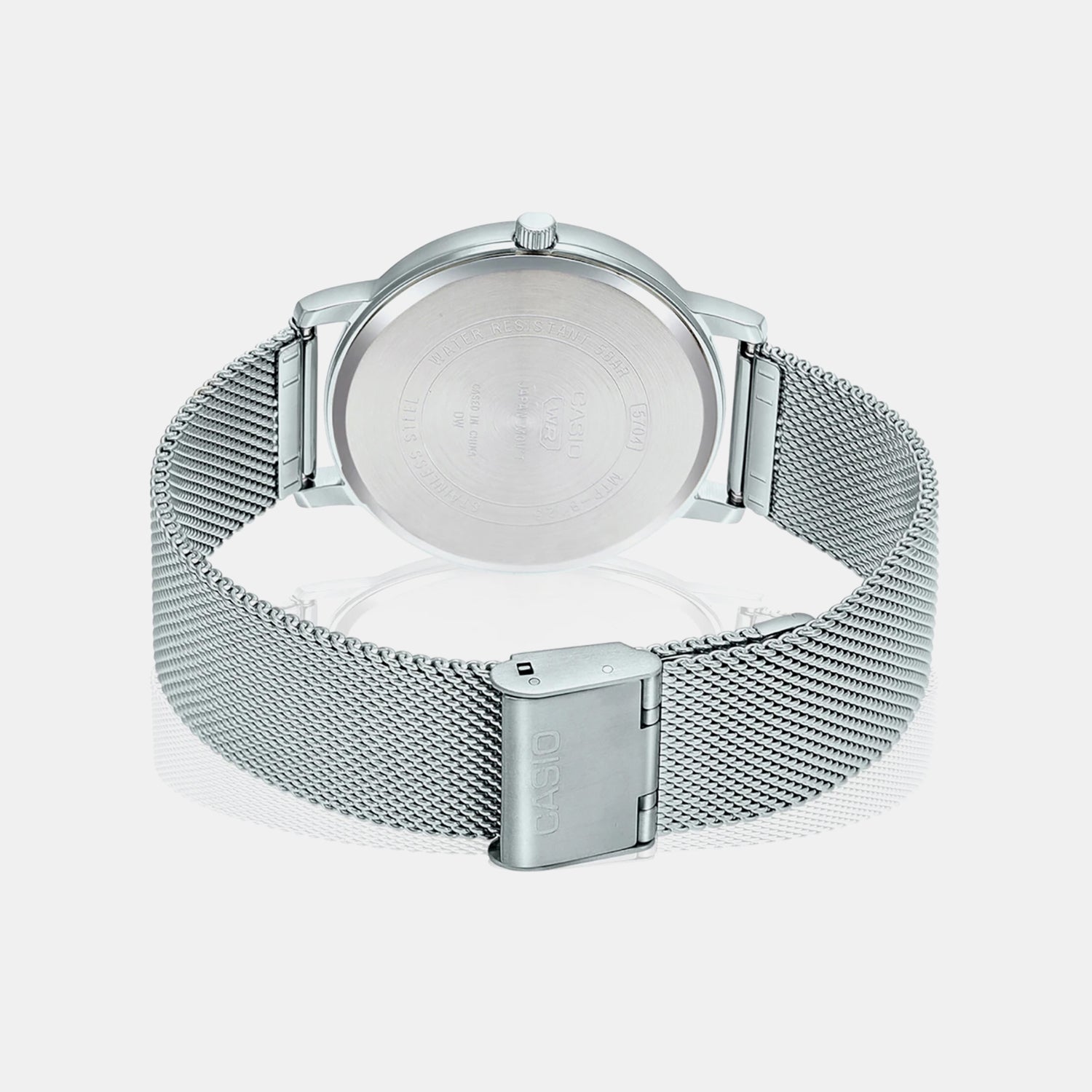 Enticer Men Quartz Blue Dial Analog Mesh Watch A2058