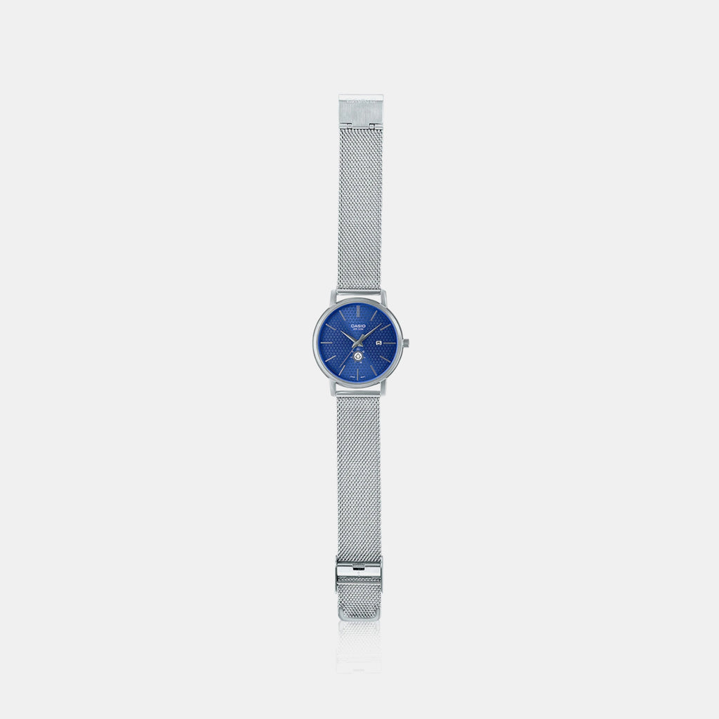 Enticer Men Quartz Blue Dial Analog Mesh Watch A2058