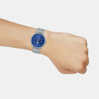 Enticer Men Quartz Blue Dial Analog Mesh Watch A2058