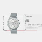 Enticer Men Quartz White Dial Chronograph Mesh Watch A2066