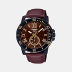 Casio Round Brown Chronograph watch
