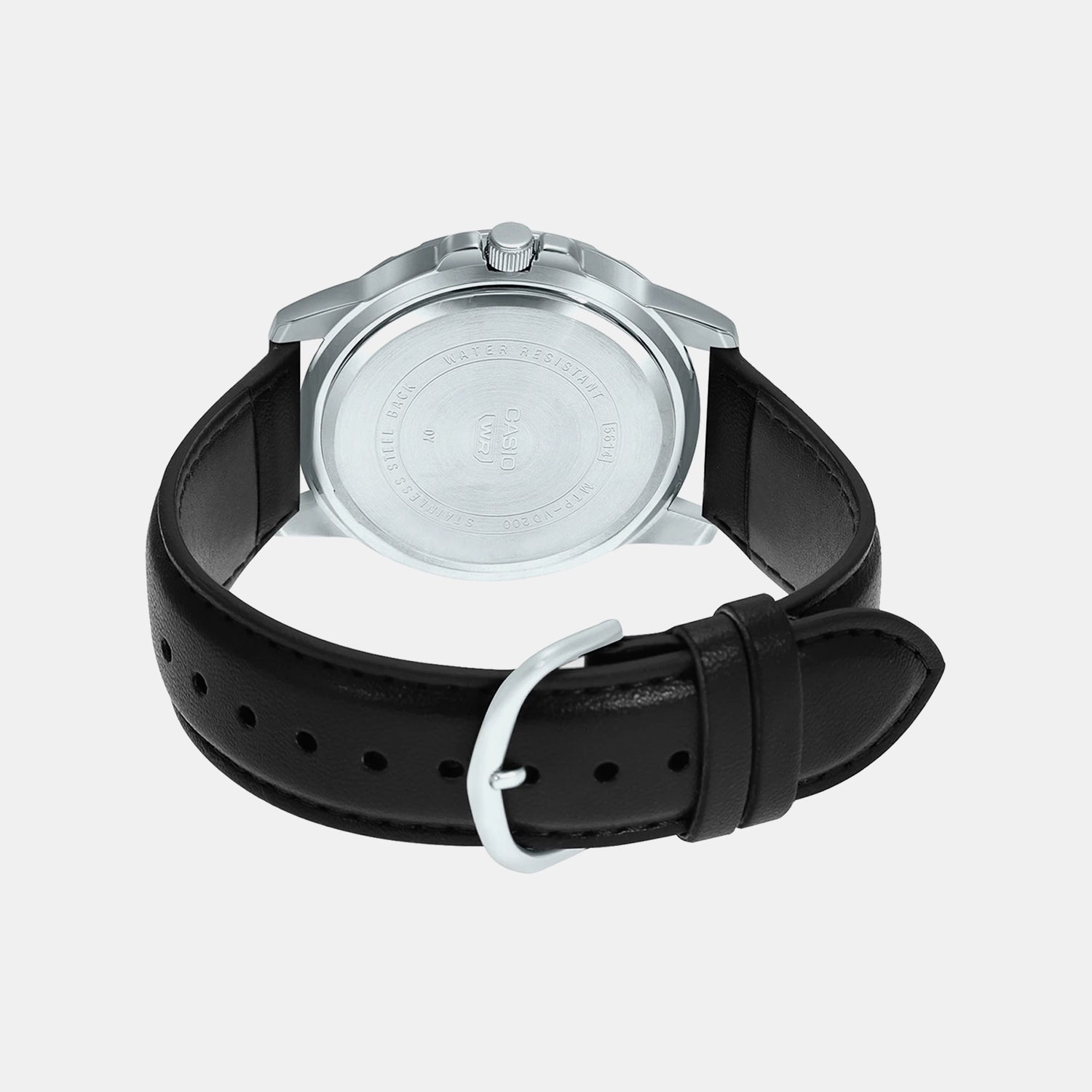 Enticer Men Quartz Black Dial Chronograph Leather Watch A2072