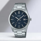 Enticer Men Quartz Blue Dial Analog Stainless Steel Watch A2093