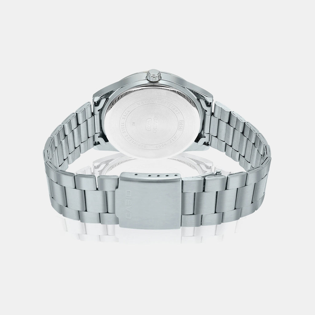 Enticer Men Quartz Blue Dial Analog Stainless Steel Watch A2093