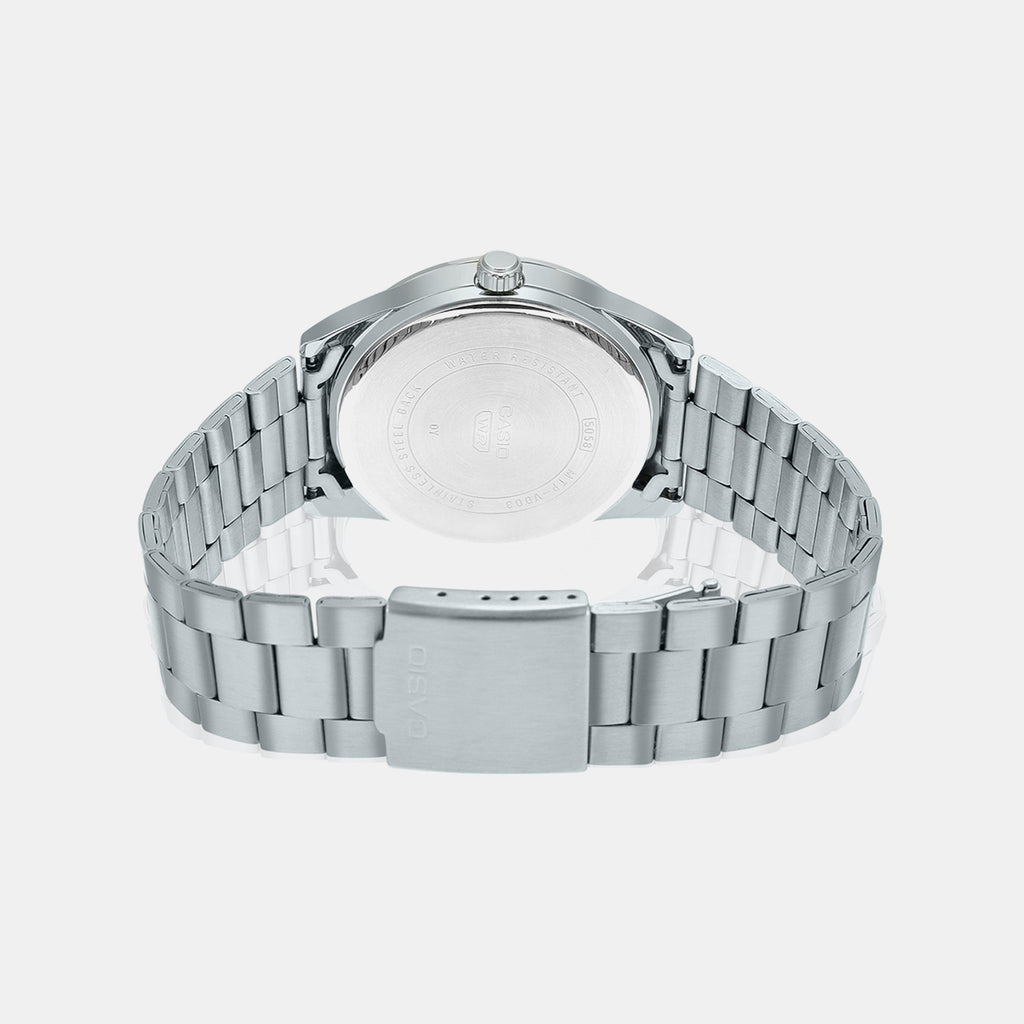 Enticer Men Quartz White Dial Analog Stainless Steel Watch A2094