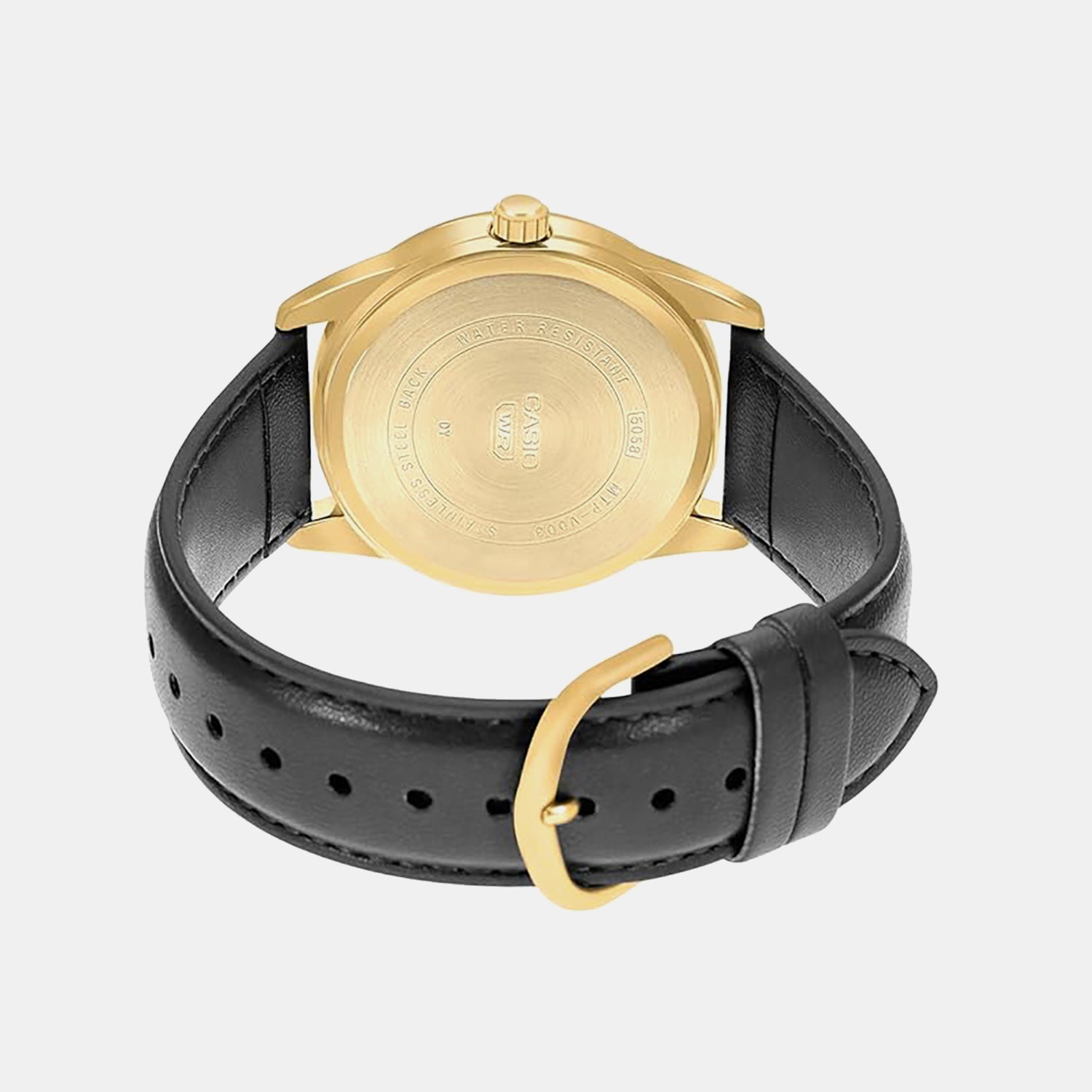 Enticer Men Quartz Black Dial Analog Leather Watch A2096