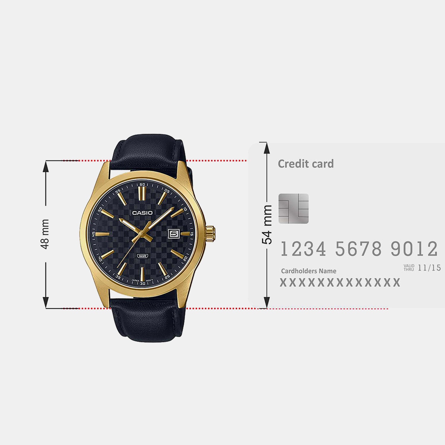 Enticer Men Quartz Black Dial Analog Leather Watch A2096
