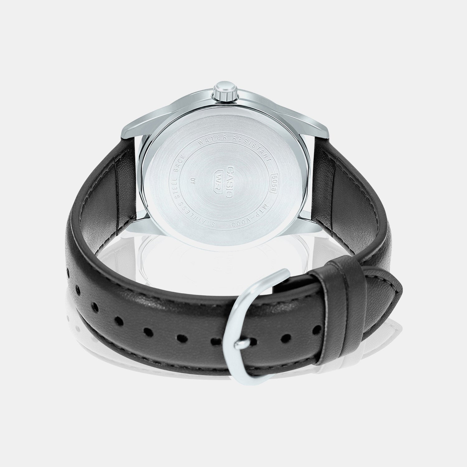 Enticer Men Quartz Black Dial Analog Leather Watch A2097