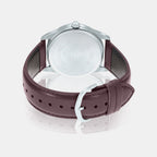 Enticer Men Quartz White Dial Analog Leather Watch A2098