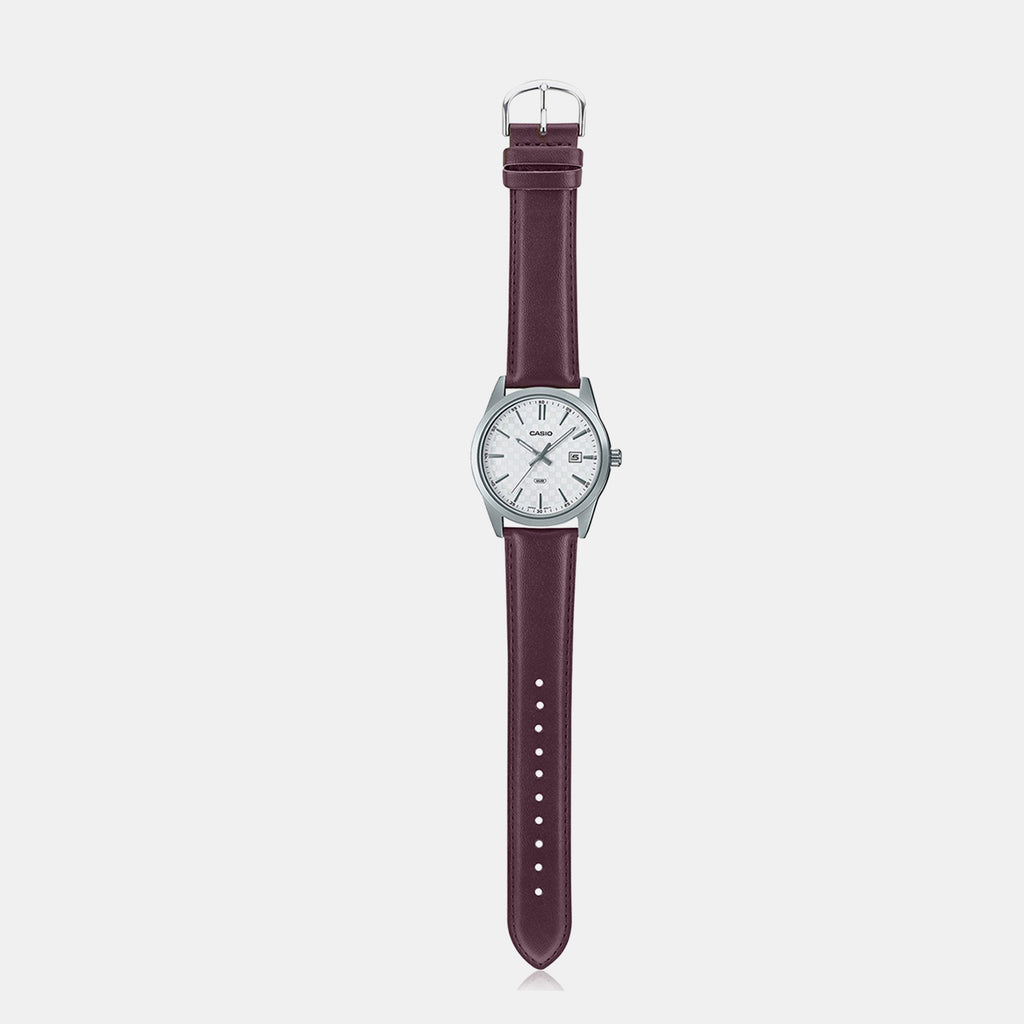 Enticer Men Quartz White Dial Analog Leather Watch A2098