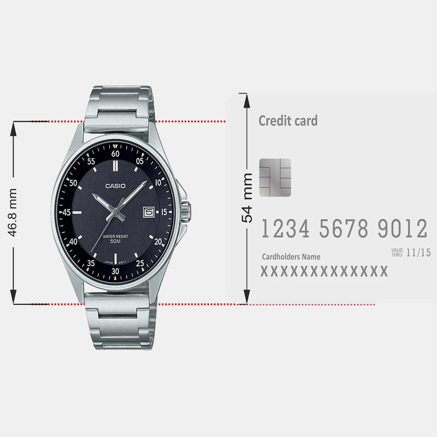 Enticer Men Quartz Black Dial Analog Stainless Steel Watch A2099