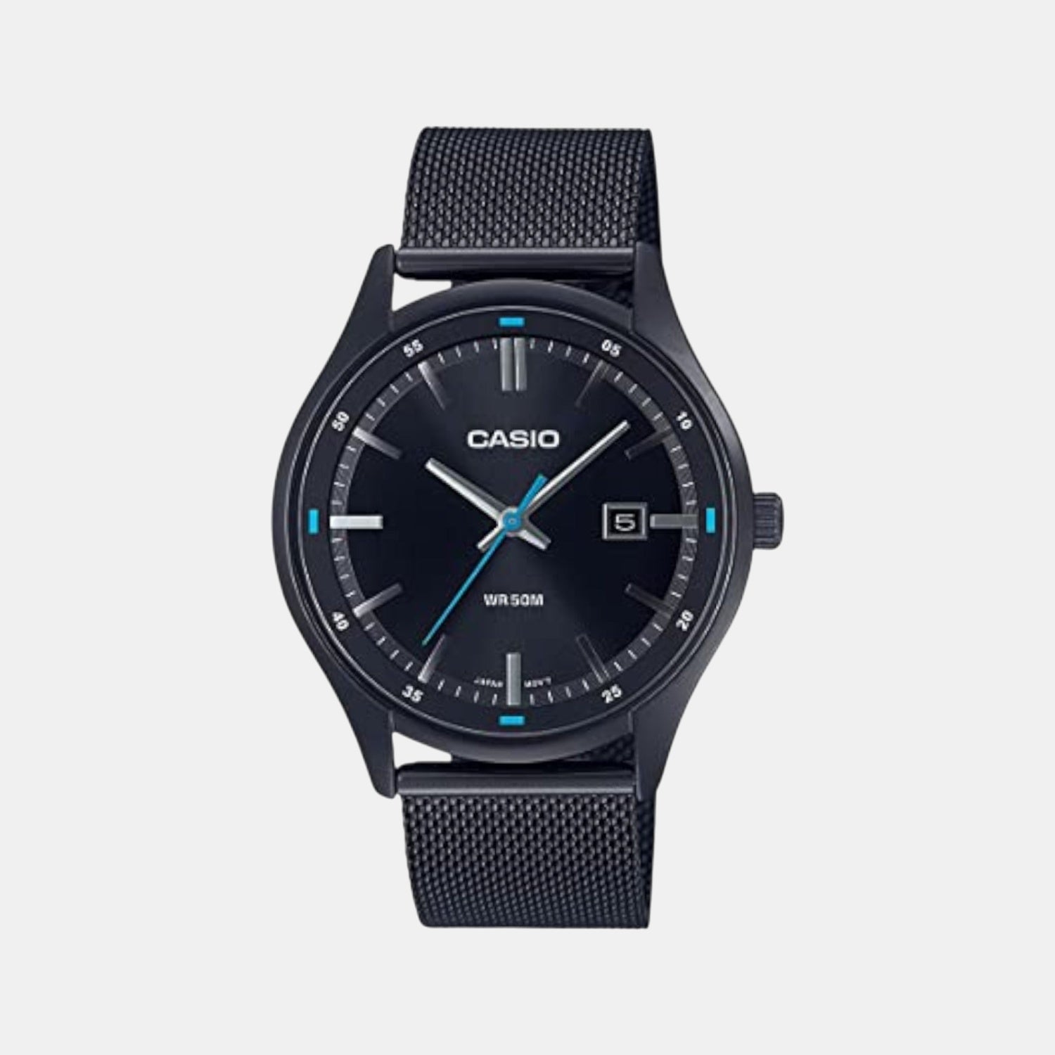 Enticer Men Quartz Black Dial Analog Stainless Steel Watch A2103