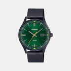 Enticer Men Quartz Green Dial Analog Stainless Steel Watch A2105
