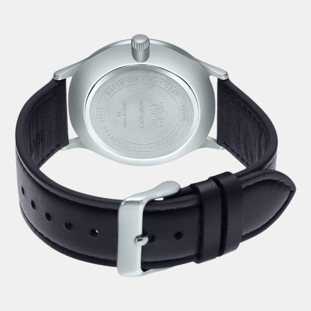 Enticer Men Quartz Light Blue Dial Analog Leather Watch A2113