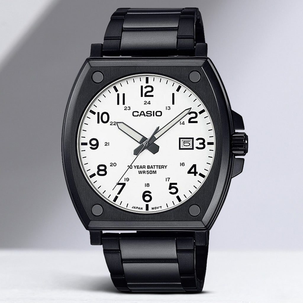 Enticer Men Quartz White Dial Analog Stainless Steel Watch A2119