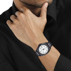 Enticer Men Quartz White Dial Analog Stainless Steel Watch A2119