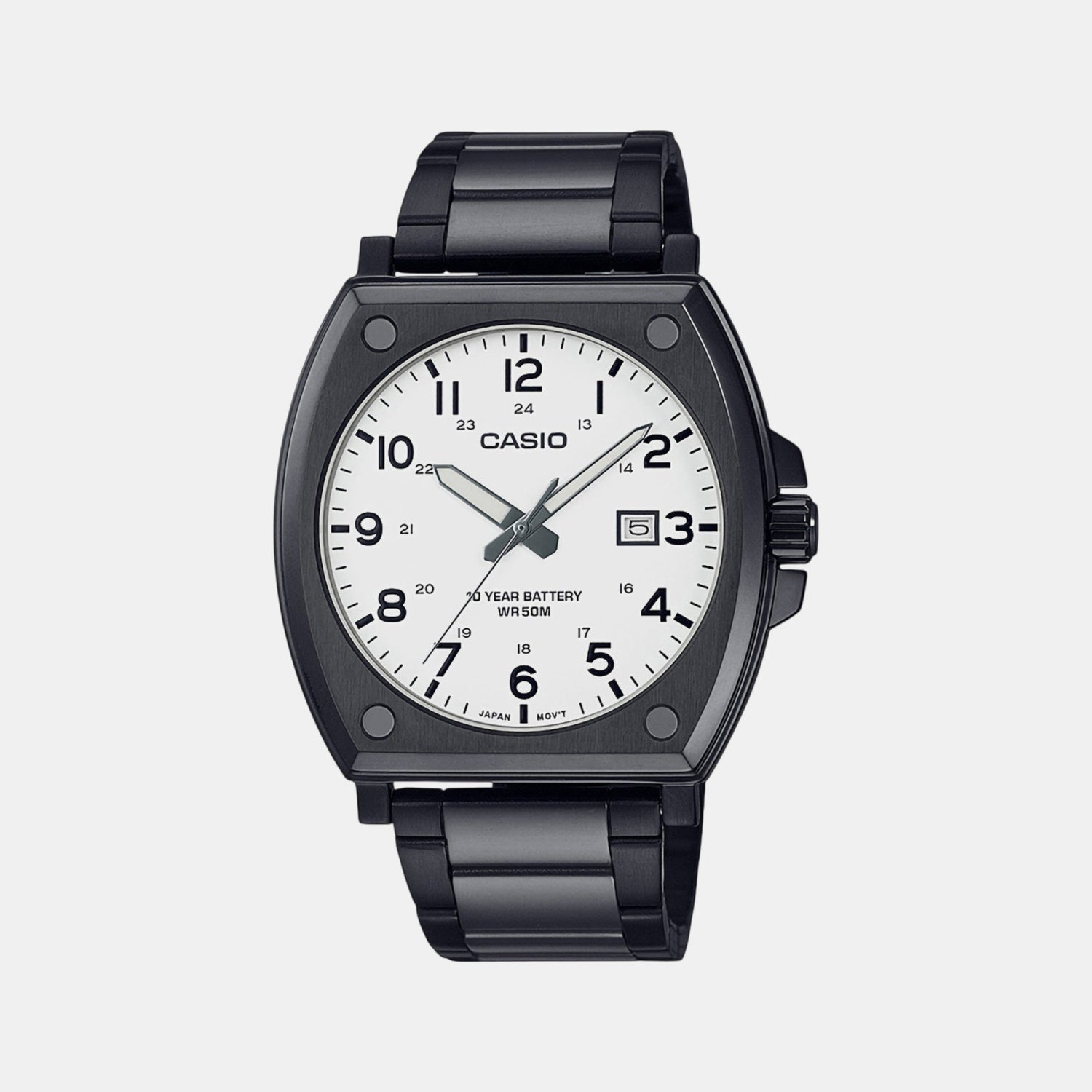 Enticer Men Quartz White Dial Analog Stainless Steel Watch A2119