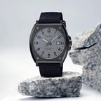 Enticer Men Quartz Grey Dial Analog Fabric Watch A2123
