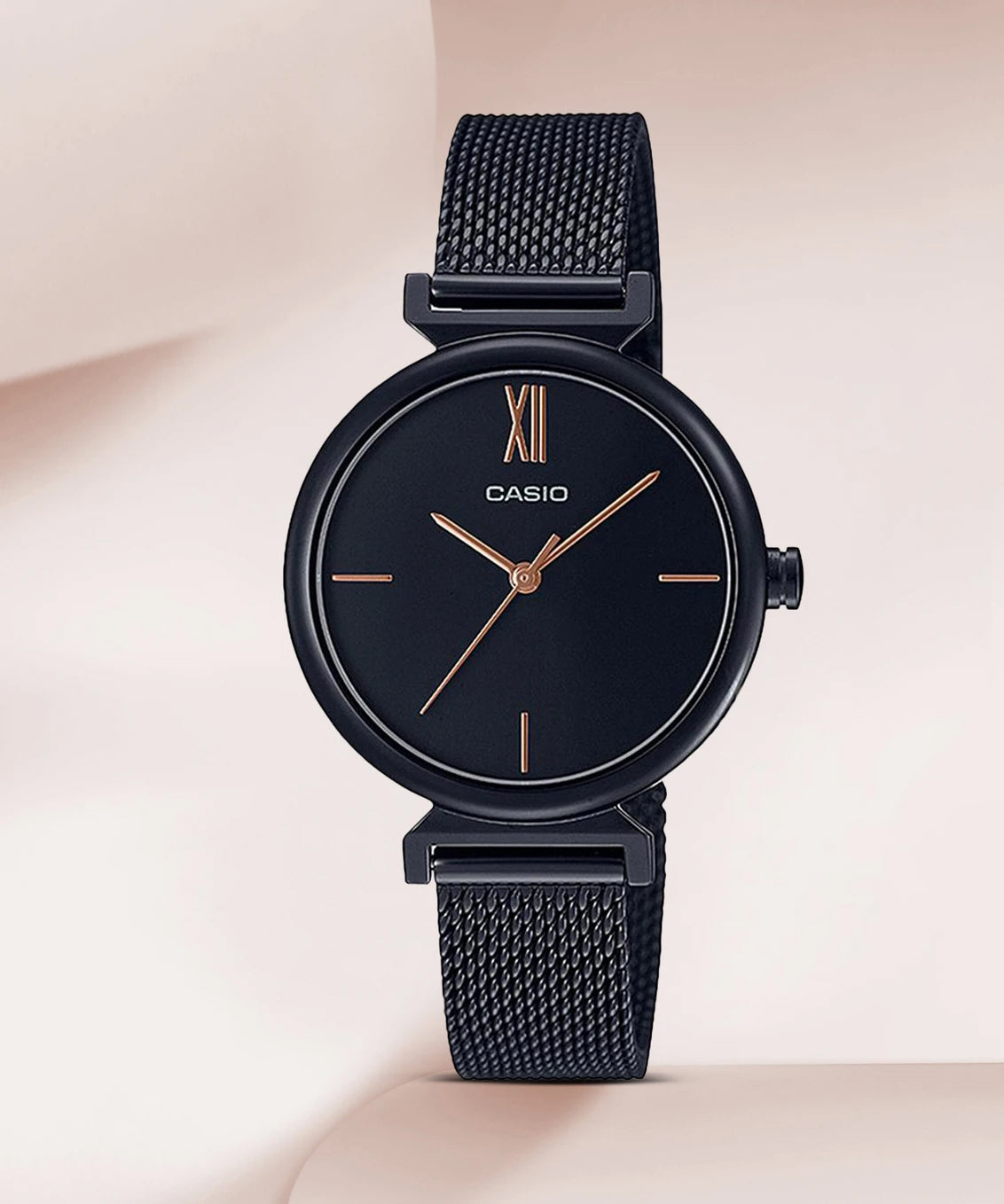 Enticer Women Quartz Black Dial Analog Stainless Steel Watch A2126