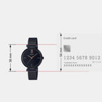 Enticer Women Quartz Black Dial Analog Stainless Steel Watch A2126