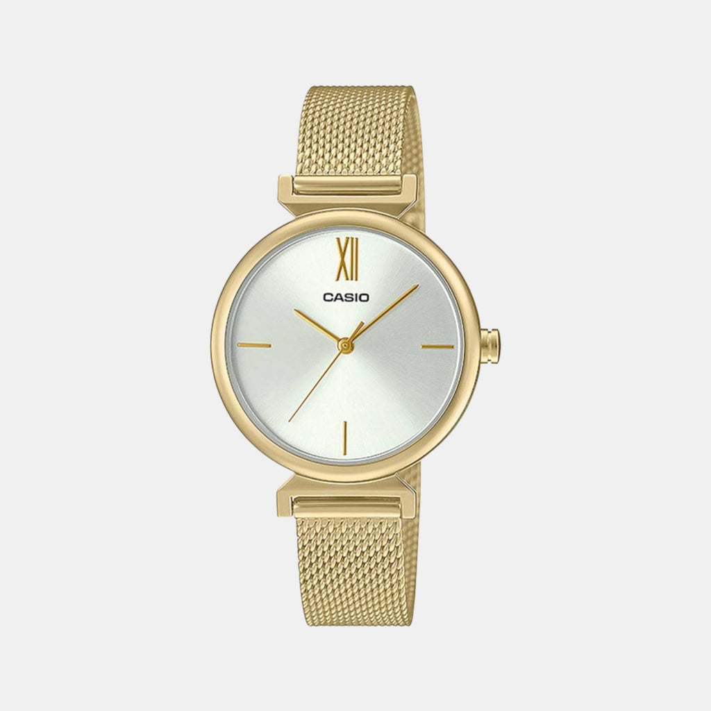 Enticer Women Quartz White Dial Analog Mesh Watch A2127