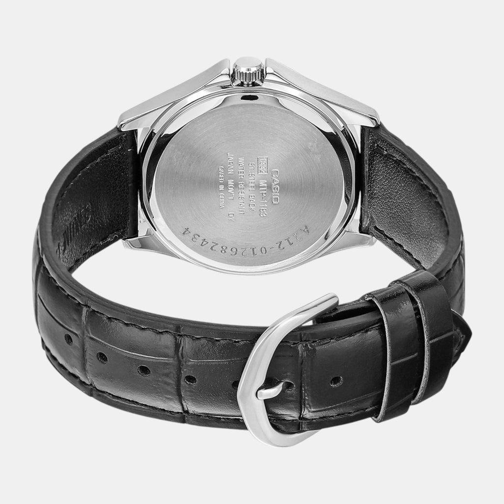 Enticer Men Quartz White Dial Analog Leather Watch A212