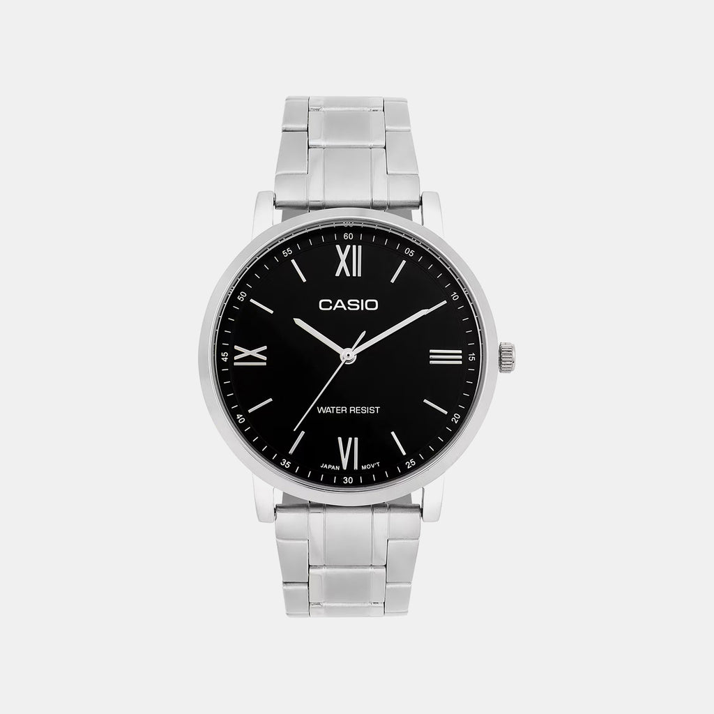 Enticer Men Quartz Black Dial Analog Stainless Steel Watch A2152