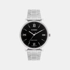 Enticer Men Quartz Black Dial Analog Stainless Steel Watch A2152
