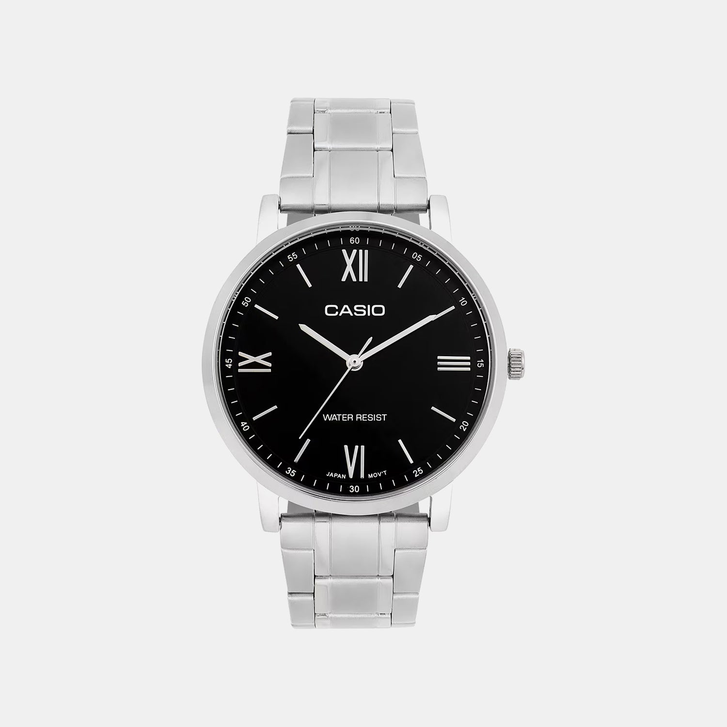 Enticer Men Quartz Black Dial Analog Stainless Steel Watch A2152