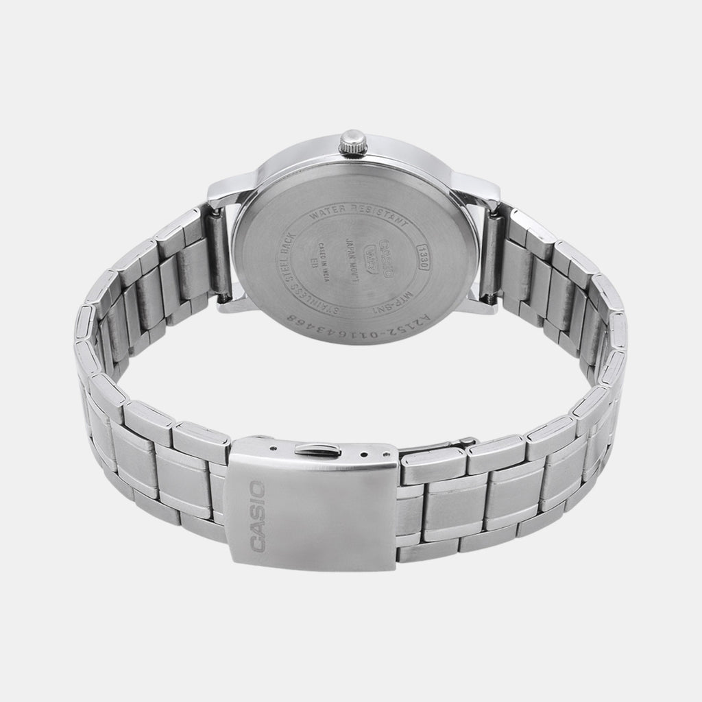 Enticer Men Quartz Black Dial Analog Stainless Steel Watch A2152