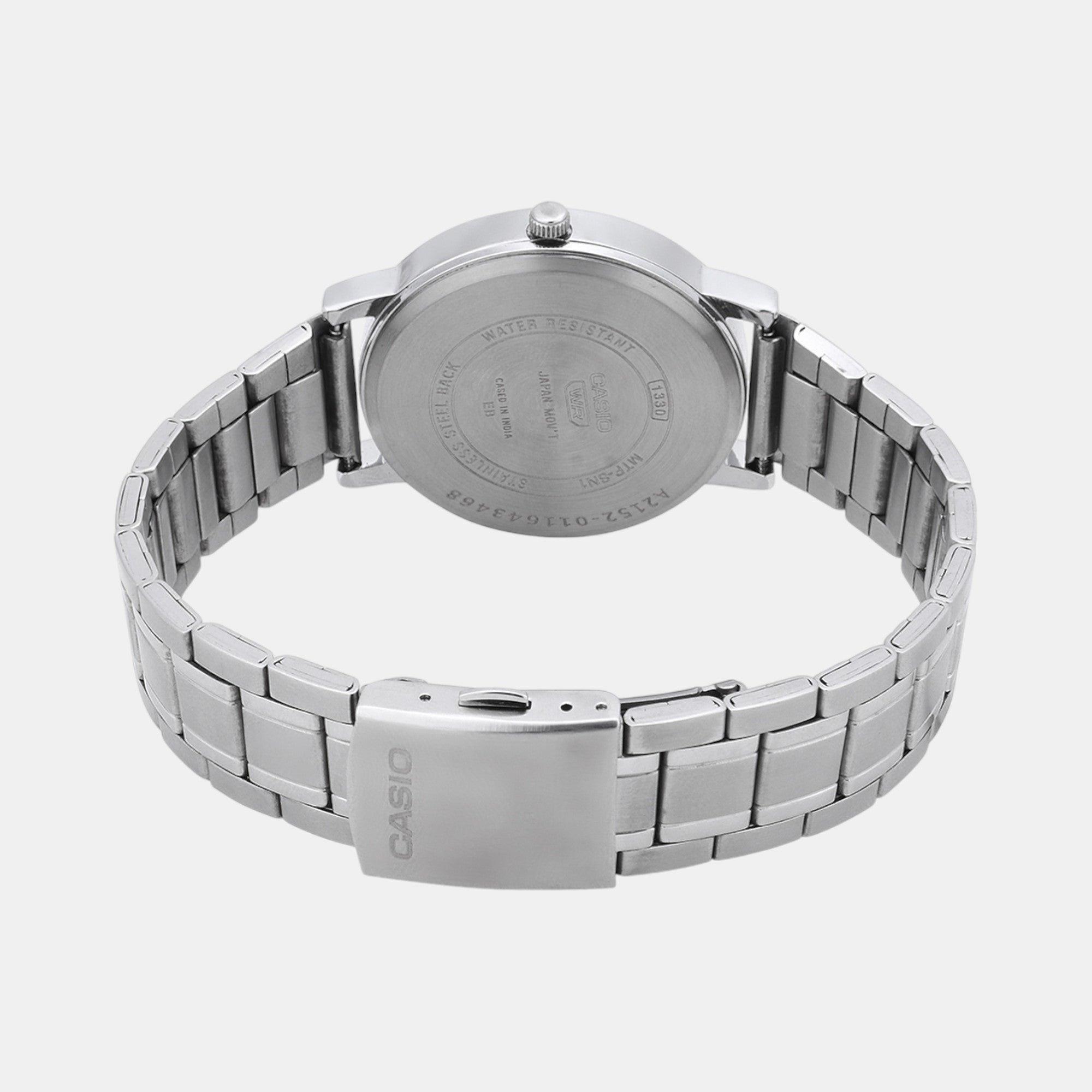 Enticer Men Quartz Black Dial Analog Stainless Steel Watch A2152