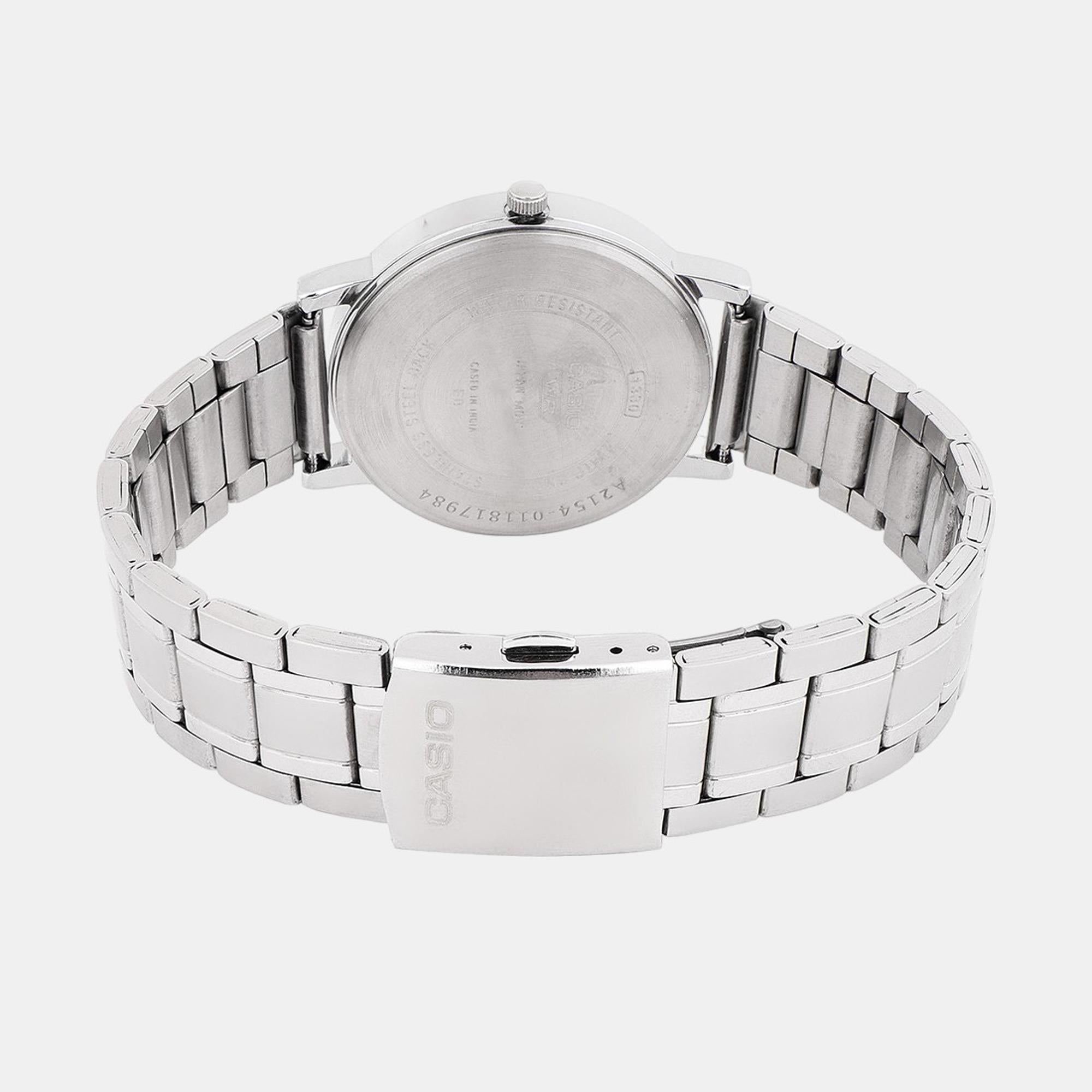 Enticer Men Quartz Blue Dial Analog Stainless Steel Watch A2154