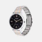 Enticer Men Quartz Black Dial Analog Stainless Steel Watch A2156