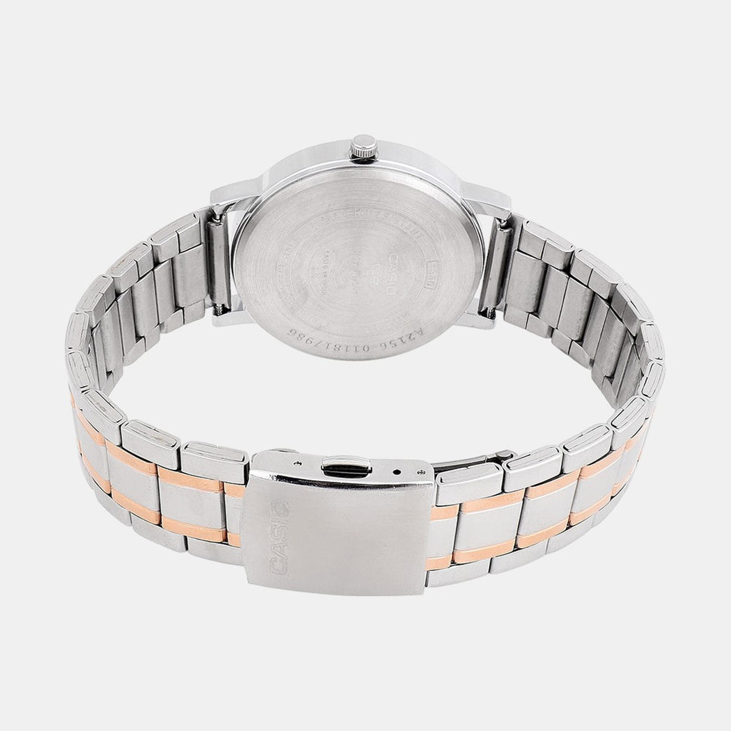 Enticer Men Quartz Black Dial Analog Stainless Steel Watch A2156