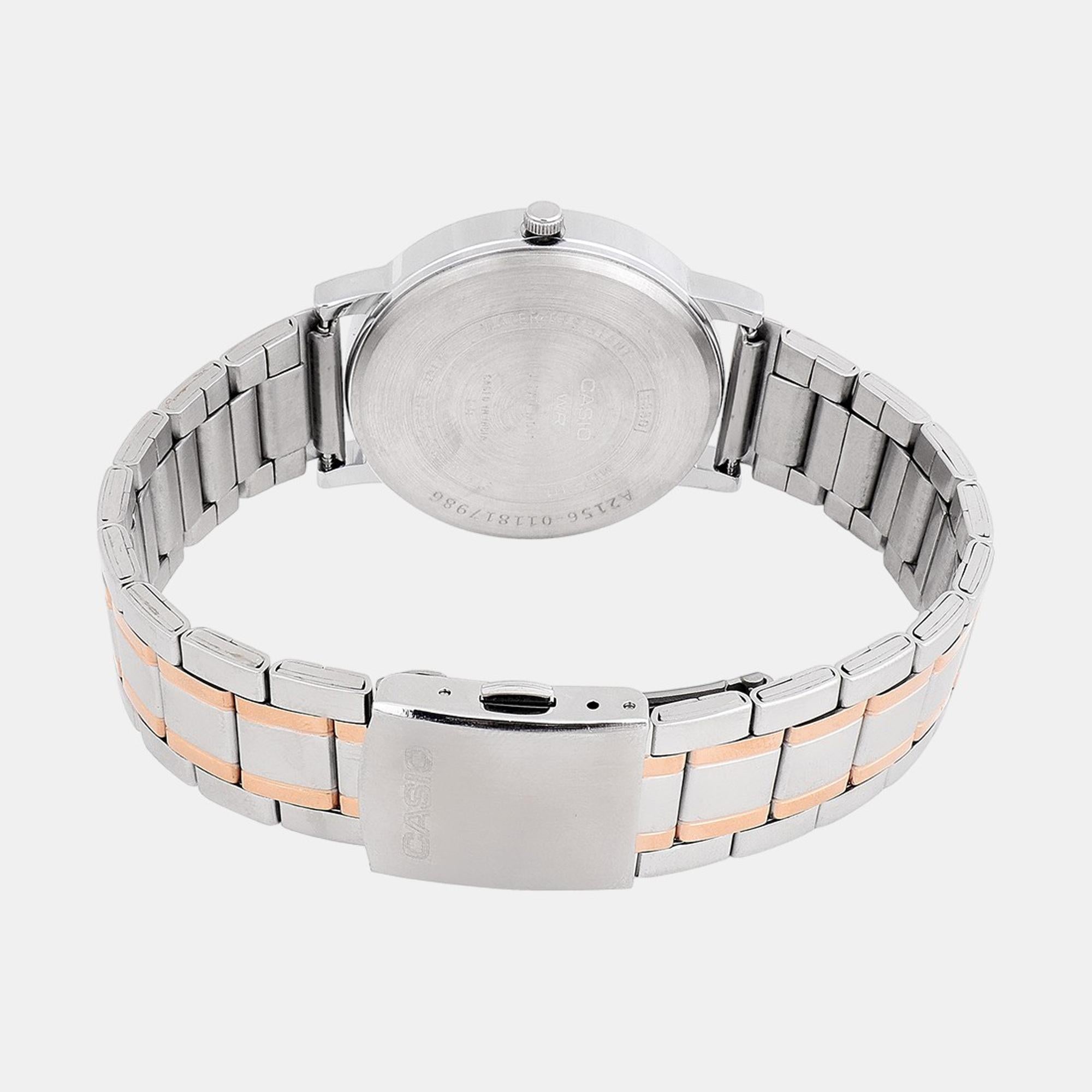 Enticer Men Quartz Black Dial Analog Stainless Steel Watch A2156