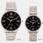 Enticer Men Quartz Black Dial Analog Stainless Steel Watch A2156