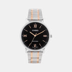 Enticer Women Quartz Black Dial Analog Stainless Steel Watch A2157