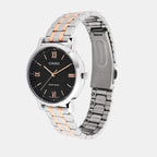 Enticer Women Quartz Black Dial Analog Stainless Steel Watch A2157