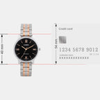 Enticer Women Quartz Black Dial Analog Stainless Steel Watch A2157