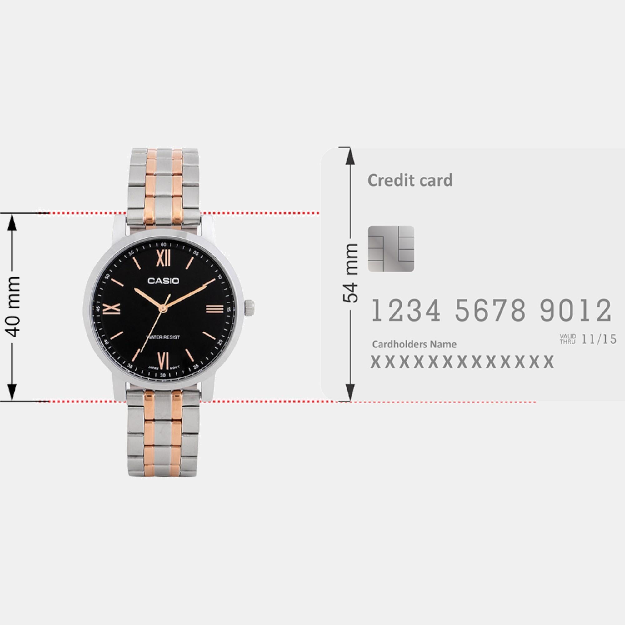 Enticer Women Quartz Black Dial Analog Stainless Steel Watch A2157