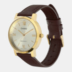 Enticer Men Quartz Gold Dial Analog Leather Watch A2158