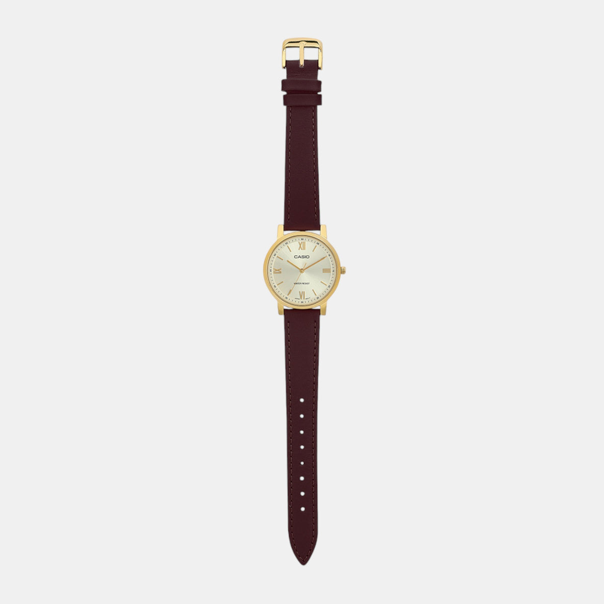 Enticer Men Quartz Gold Dial Analog Leather Watch A2158