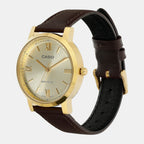 Enticer Women Quartz Gold Dial Analog Leather Watch A2159