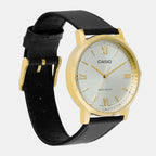 Enticer Men Quartz Silver Dial Analog Leather Watch A2160