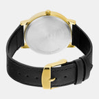 Enticer Men Quartz Silver Dial Analog Leather Watch A2160