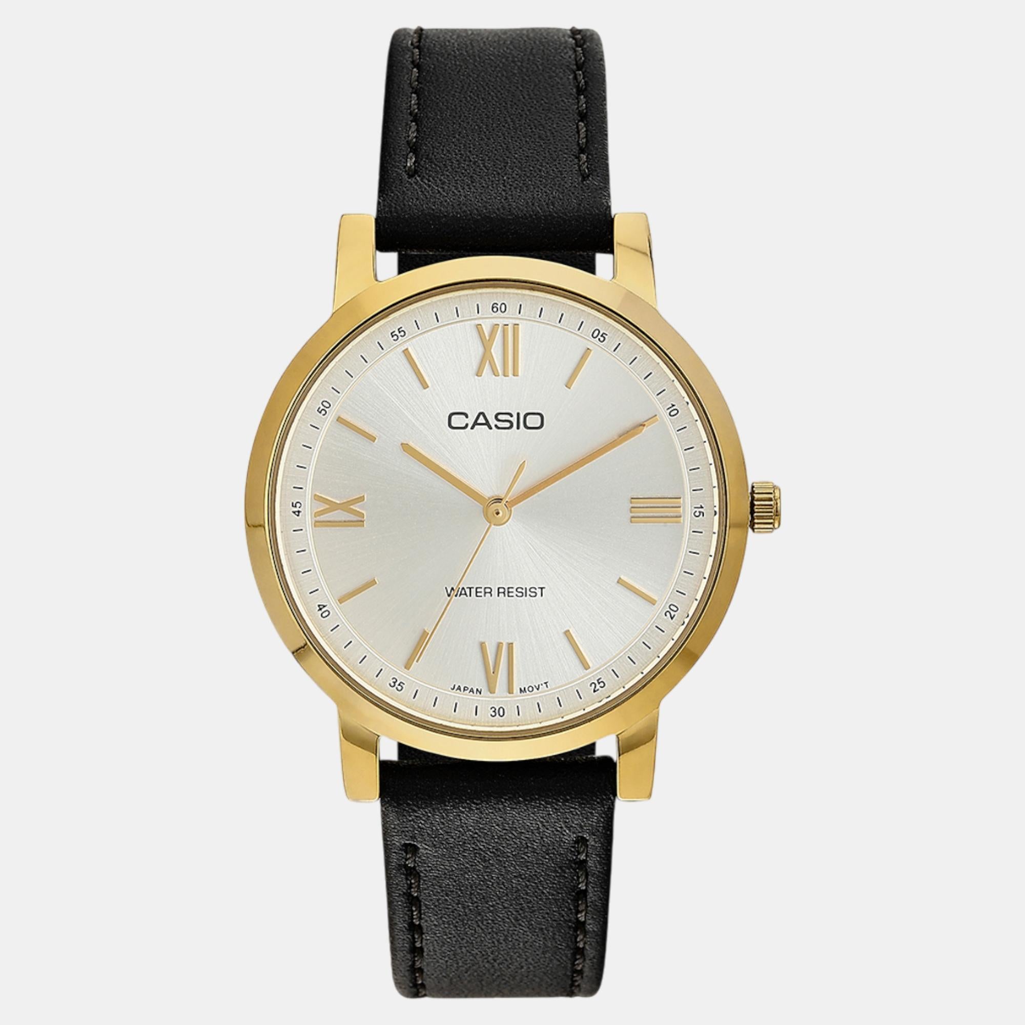 Enticer Women Quartz Silver Dial Analog Leather Watch A2161