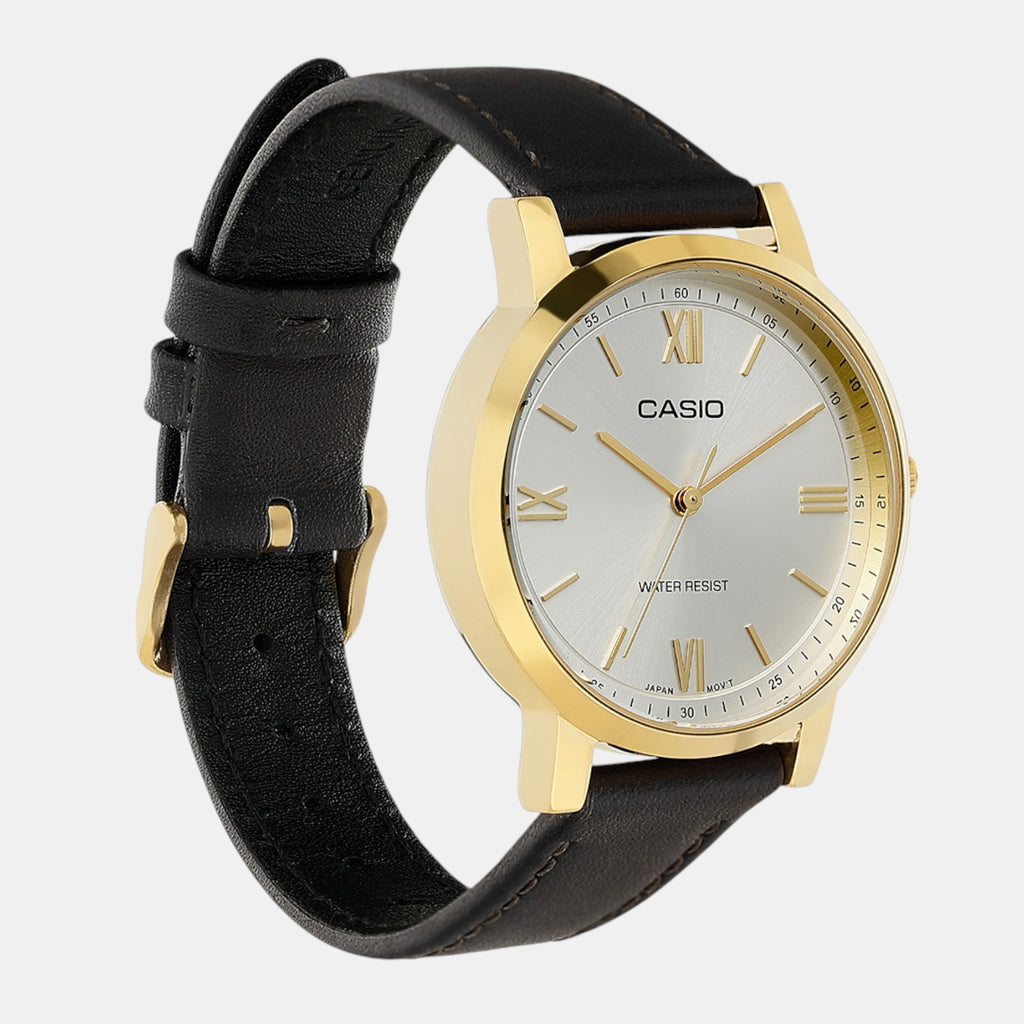 Enticer Women Quartz Silver Dial Analog Leather Watch A2161